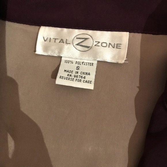 Vital z zone Small Top over Size , like jacket, Vintage  Full Zip Jacket - Picture 4 of 4